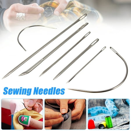 3 Pack Repair Curved Hand Sewing Needles Kit Tool For DIY Upholstery Carpet Leather