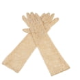 thumbnail image 1 of 1 Pair Riding Gloves Long Long Arm Arm Lace Driving Gloves Sun Protection Cycling Arm Sleeves, Khaki, 1 of 7
