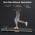 thumbnail image 4 of Under Desk Treadmill with Incline, Walking Pad for Home/Office, Portable Walking Treadmill 2.5HP, Walking Jogging Machine with 265 lbs Weight 0.6-3.8 MPH Capacity App Remote Control LED Display, 4 of 7