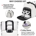 thumbnail image 5 of Tripcomp 7-Piece Hardside Luggage Set with TSA Lock Lightweight ABS+PC Suitcase (16/20/24/28 Inch) with 360° Silent Spinner Wheels, Duffel Bag and 2 Packing Cubes (White), 5 of 11