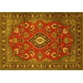 thumbnail image 1 of Ahgly Company Indoor Rectangle Persian Yellow Traditional Area Rugs, 2' x 5', 1 of 4