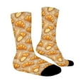 thumbnail image 4 of Croissant Funny Novelty Crew Socks for Women Men Sports, 4 of 6
