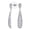 Silver-E, variant on Womens Elegant Teardrop Marquise Cluster CZ Cocktail Statement Chandelier Earrings
