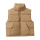 thumbnail image 1 of Gibobby Chaqueta de Forro Polar para bebés niñosChaleco de algodón con cuello para niños, chaleco de algodón para niños y niñas en el exterior, abrigo de(Caqui, 4-5 Años), 1 of 3