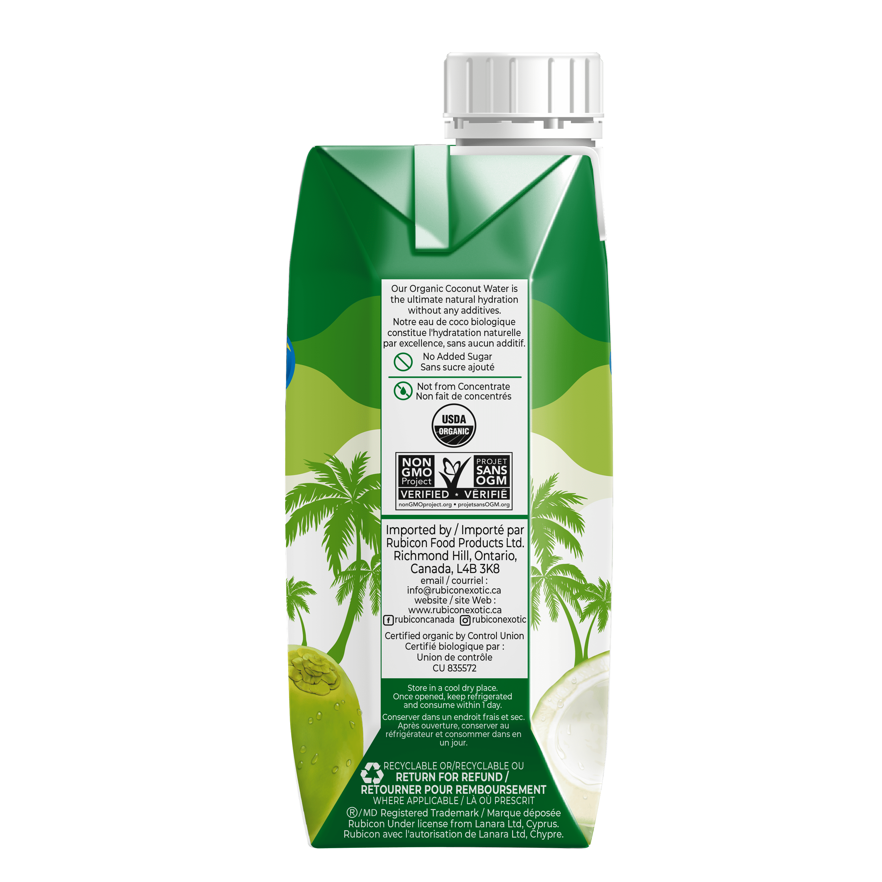 Rubicon Eau de Coco Biologique