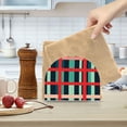 thumbnail image 2 of Yayeee Napkin Holder for Table Kitchen Paper Tissue Organization, Green Plaid, 2 of 8