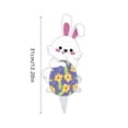 thumbnail image 3 of Easter Yard Signs Easter Bunny Outdoor Sign With Stakes Bunny Egg Garden Sign Plastic Rabbit Lawn Decorations For Outdoors Garden Yard Hunt Game Props, 3 of 5