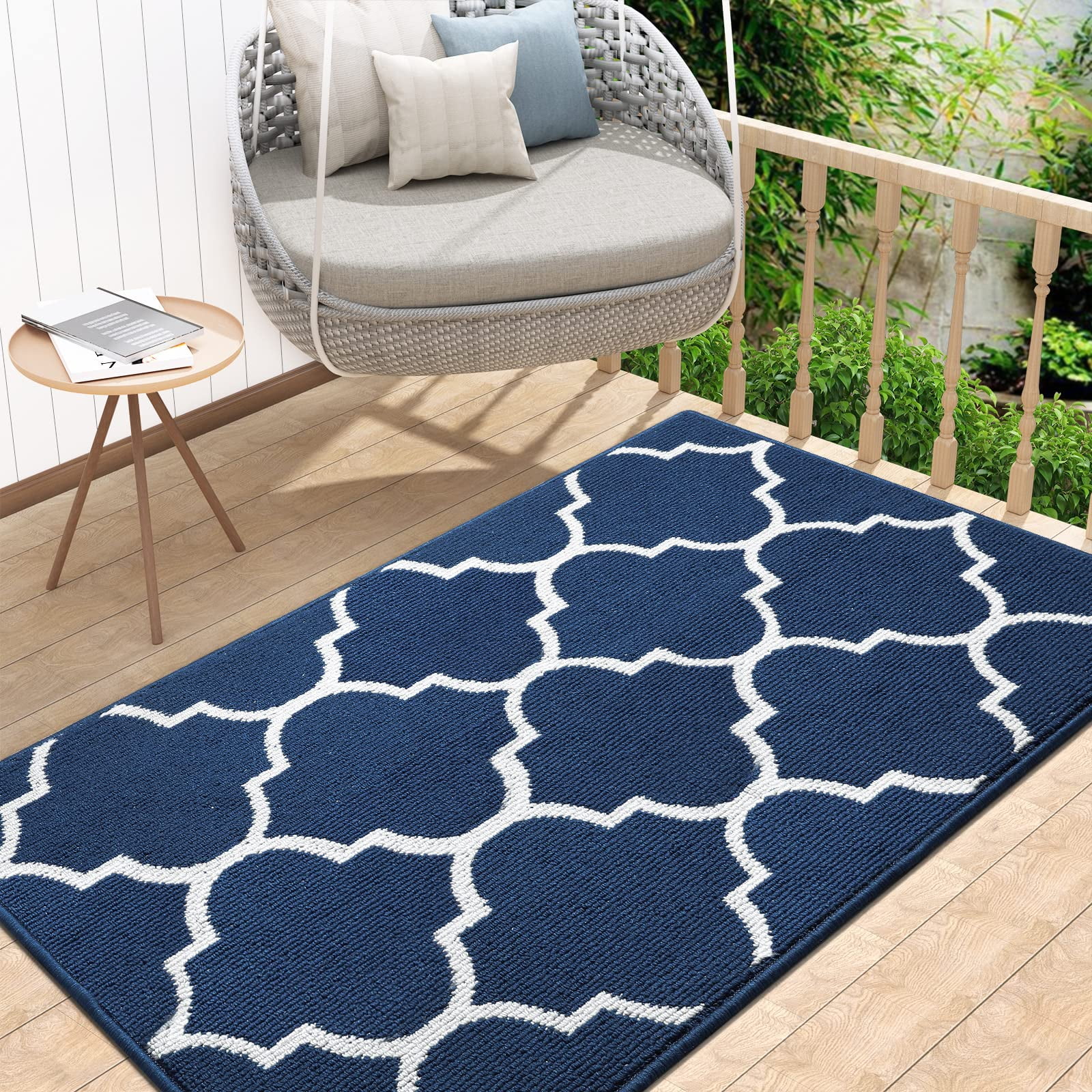 Buganda Extra Large Indoor Door Mat, 32"x 48", Non Slip LowProfile