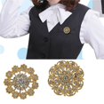 thumbnail image 2 of Broches en Alliage Exquis avec Strass Ensemble Doré 24 Pcs pour Bouquets et Robes de Mariage, 2 of 8