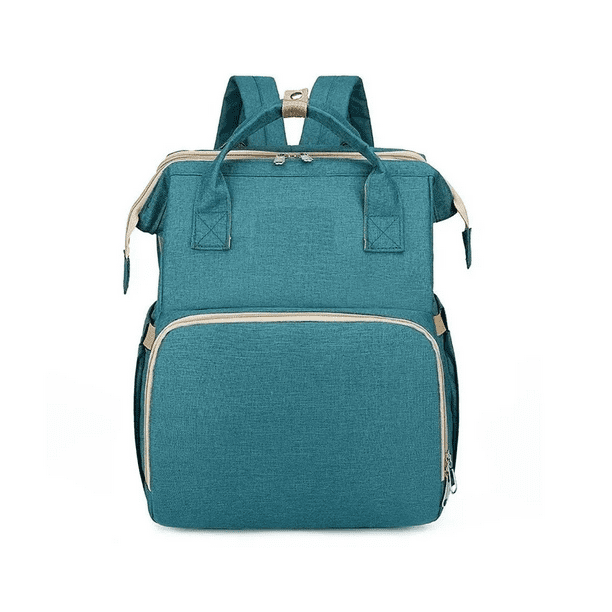 Mochila Panalera Cuna Impermeable Para Bebe Verde
