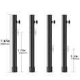 thumbnail image 2 of ShenMo 4 Piece Black 20cm Table Leg Extenders, Table Workbench Height Extenders, Table Leg Extenders, 2 of 5