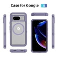 thumbnail image 4 of Google Pixel 8 Phone Case, Phone case Google Pixel 8 Magnetic Case [Compatible with MagSafe] Tough Rugged Matte Slim Shockproof Anti-Fingerprint Anti-Scratch Protective Cover, Light Purple, 4 of 8