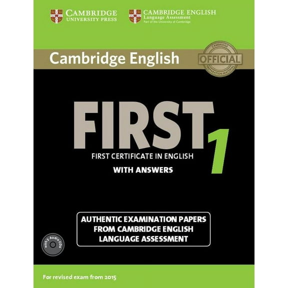 Fce Practice Tests Cambridge English First 1 for Revised Exam from 2015 Student's Book Pack (Student's Book with Answers and Audio CDs (2)), (Paperback)