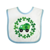 Inktastic St Patricks Day Shamrock Truck Boys Baby Bib