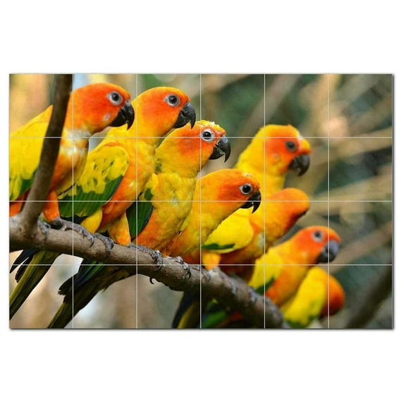 Bird Ceramic Tile Mural Kitchen Backsplash Bathroom Shower, 402062-M64
