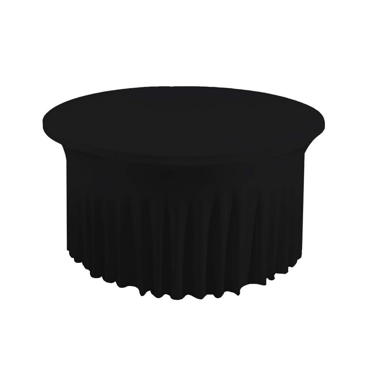 Trimming Shop Round Tablecloth Spandex Skirt Style Stretch