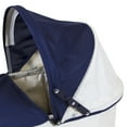 thumbnail image 4 of Lissi: Classic Baby Doll Pram - Navy & White - Push Stroller, Adjustable Canopy, Removable Carry Cot & Apron, Doll Accessory Roleplay Toy, Kids 3+, 4 of 6