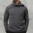thumbnail image 2 of Men's British Style Pile Collar Long Sleeve Sweater Knitted Cardigan, Trendy Button-Down Bottoming Top, Fashionable and Warm for Men's Casual Wear,Dark Gray,XL, 2 of 5
