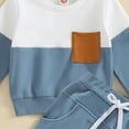 thumbnail image 7 of TOWED22 Boys Clothes Boy Outfits 2-Piece Long Sleeve Sweatshirt Tops and Pants Fall Winter Outfits Set(Blazer,12-18 M), 7 of 7