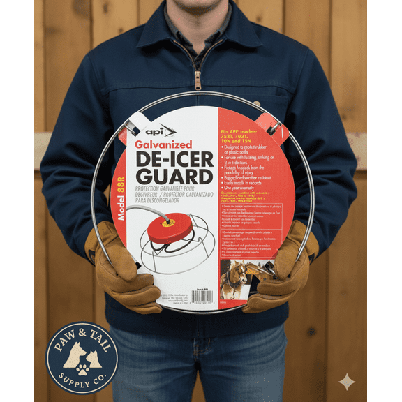 API Galvanized De-Icer Guard Protects Plastic Tanks Livestock Fits API Models