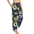 thumbnail image 2 of Naloa Sloth with Donuts Print Women’s Ultra-Soft Comfy Pajama Lounge Pants with Pockets & Drawstring, 2 of 8
