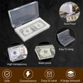 thumbnail image 4 of Baweave  Money Protector for Bills  Dollar Holder with Storage Case  PP Material 100 Pieces Clear Paper Money Currency Collection Sleeves Protector Bag  Banknotes Protector, 4 of 8