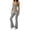 ZB-Gray-frostluinai 2 piece set women, variant on Frostluinai 2 Piece Workout Sets for Women High Waist Yoga Flare Legging with Color Block Sport Tank Tops for Athletic Gym Outfits Red L