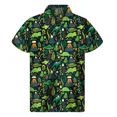 thumbnail image 3 of Camisas hawaianas con estampado de dinosaurios para hombre, camisa de verano con solapa y estampado 3D de animales, blusa holgada de manga corta con botones para la calle, 3 of 5
