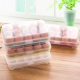thumbnail image 4 of Egg Storage Holder Anti-collision Plastic Transparent 15 Grids Plastic Transparent Eggs Preservation Box, 4 of 7