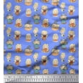 thumbnail image 1 of Soimoi Poly Georgette Fabric Cute Girl Kids Decor Fabric Printed Yard 42 Inch Wide, 1 of 5