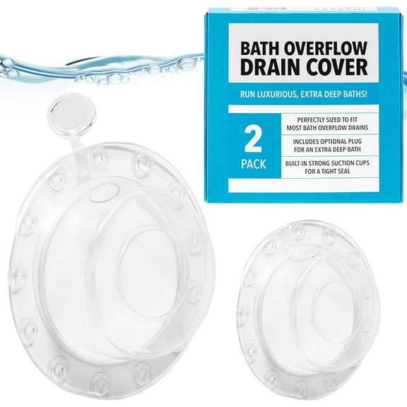 Impresa -  Overflow Bath Drain Cover with Top Plug  (2 Pack)