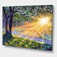thumbnail image 1 of Designart - Lumière de l'Aube au Bord de la Rivière - Impression sur Toile de Ferme, 1 of 2