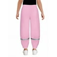 thumbnail image 2 of Haitryli Unisex Girls Boys Waterproof and Windproof Rain Trousers Outdoor Water Resistant Rain Pants 2-12 Years Pink L/110-116, 2 of 4