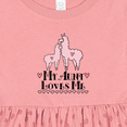 thumbnail image 4 of Inktastic Llama Aunt Loves Me Girls Girls Baby Dress, 4 of 5