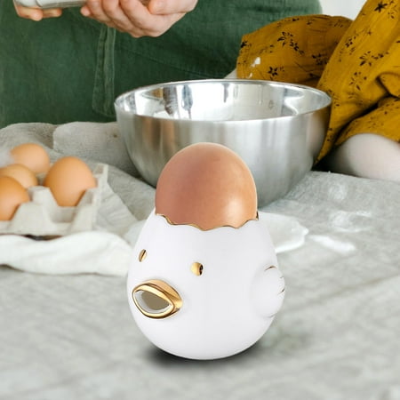 

Ceramic Egg Yolk Divider Egg Filter Splitter Baking Assistant Egg Separator for Kitchen Cooking Bakery Accessories Tool White Aureate