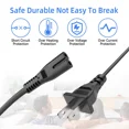 thumbnail image 4 of 5ft AC Power Cord for Crockpot Luck Crock Food Warmer Model: CPSCW31-B, 4 of 5