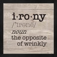 thumbnail image 1 of Great Art Now Laundry Room Humor I-Irony by Tara Reed, Framed Wall Art, 13.25W x 13.25H, 1 of 3