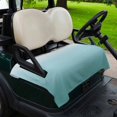 thumbnail image 2 of Golf Cart Seat Covers for 2 Seater,Turquoise Ombre Soft Microfiber Cart Seat Towel Blanket,Teal White Gradient Modern Abstract Art Absorbent Non Slip Bench Seats Protector for Golf Course 51"x31", 2 of 9
