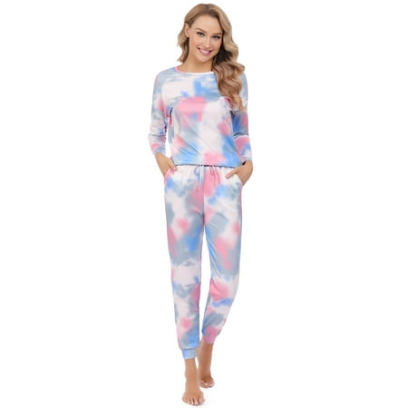 

Women s Tie Dye Pajama Shorts Comfy Lounge Drawstring Sleepwear Bottoms