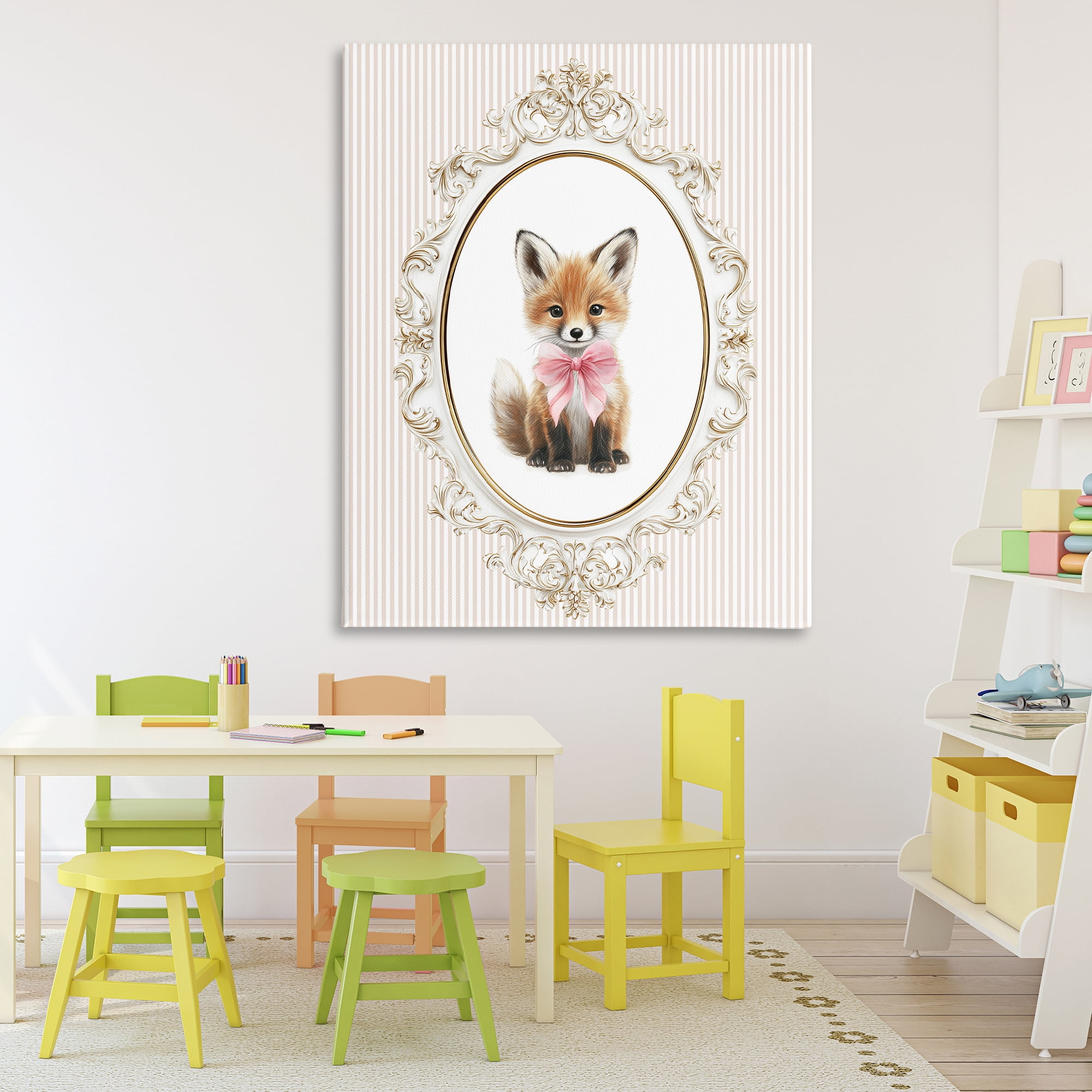Stupell Industries Vintage Baby Fox Canvas Wall Art, design by Christine Simpson Art