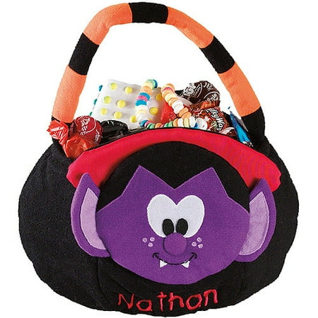 Personalized Plush Halloween Trick or Treat Bag, Dracula