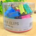 thumbnail image 1 of Trayknick 1 Tub Assorted Color Metal Paper Clamps Office Document File Ticket Binder Clips 19 mm, 1 of 13