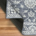 thumbnail image 7 of ReaLife Machine Washable Rug - Stain Resistant, Non-Shed - Eco-Friendly, Non-Slip, Family & Pet Friendly - Eva Floral Scroll Border - Gray Beige - 4' x 6', 7 of 7