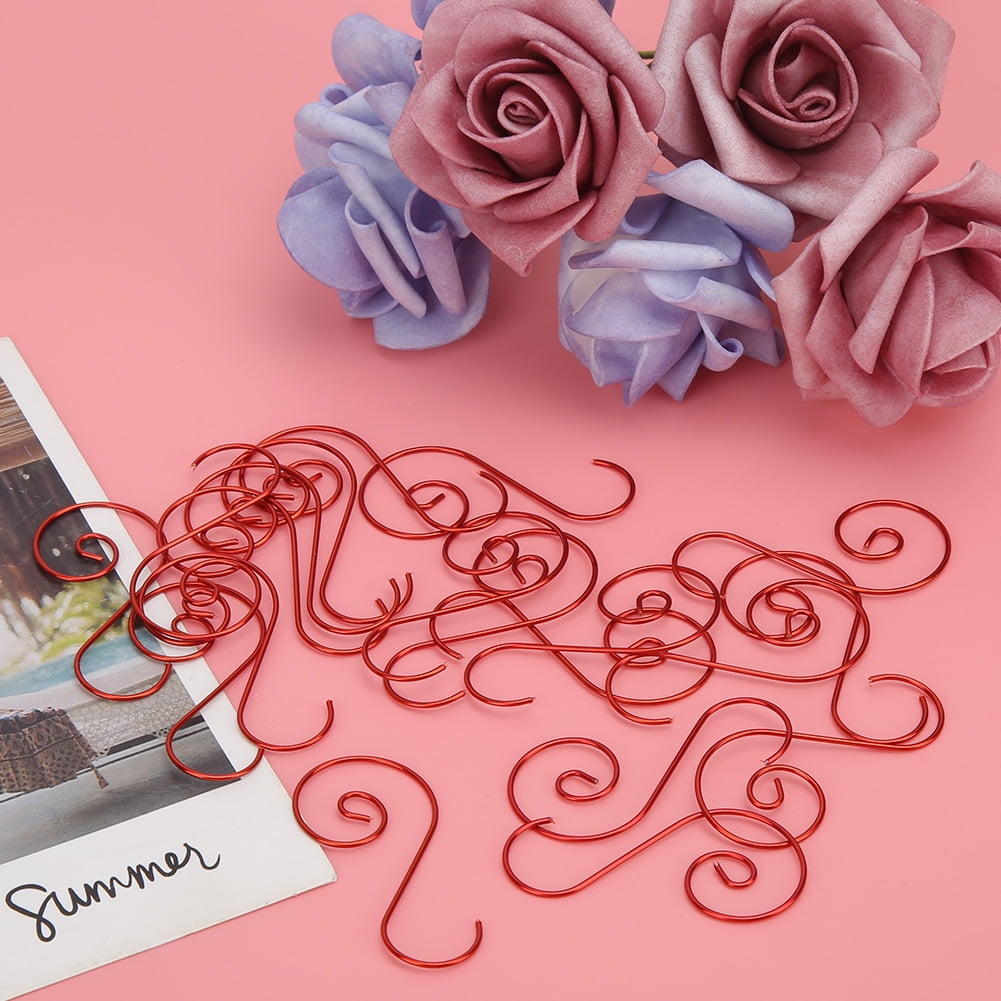 Mini Metal S Shape Hooks 60 Pcs S Hooks Four Colors Hook, Ornament