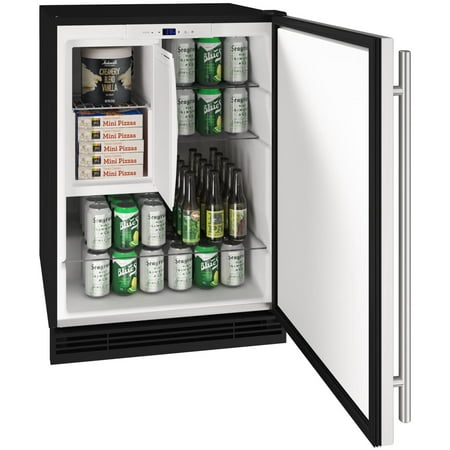 U-Line - 1 Class 4.2 Cu. Ft. Undercounter Refrigerator with 1.5 cu. ft. Freezer - Black
