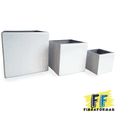 thumbnail image 2 of Maceta de Fibra de Vidrio FibraFormas Mod. Cubo 40cm Blanco, 2 of 5