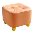 thumbnail image 2 of Reposapiés cuadrado para niños, asiento otomano antideslizante, muebles estables, taburete otomano para Naranja, 2 of 9