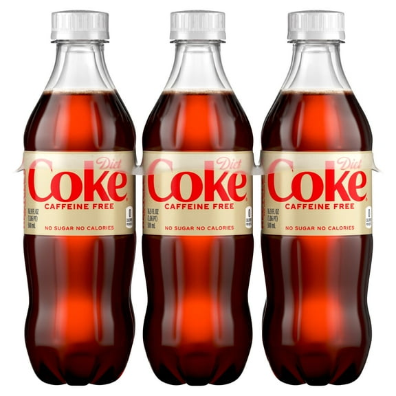 2 Pack - Coke Soda Diet Caffeine Free - 6-16.9 Fl. Oz. Package May Vary