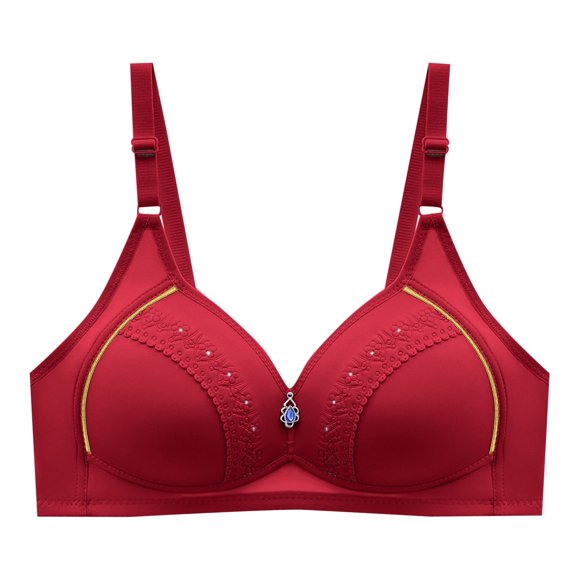 FhsagQ Bra Women's Bras Plus Size Nightgown & Nightshirt Women Fashion Casual Breathable Tube Top Bra Underwear without Steel Ring Gathering and Adjusting Bro Women Bras Plus Size Red 36