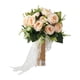 thumbnail image 1 of Ramo de novia para novia, centro de mesa floral artificial, ceremonia de dama de honor, artificial Naranja claro, 1 of 9